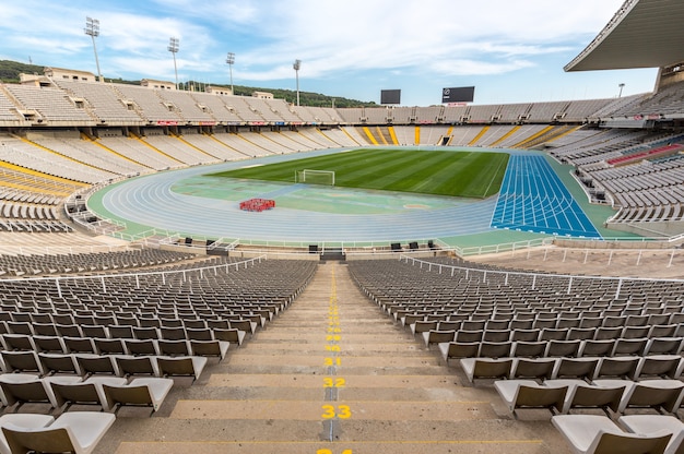 Estadio olimpico barcelona, españa | Foto Premium