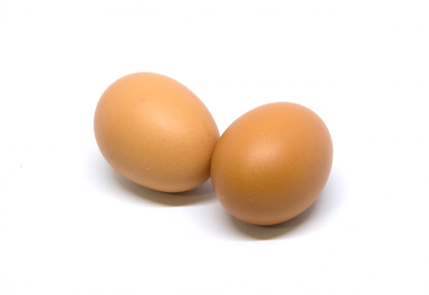El estudio aislado de 2 huevos tiró con el camino de recortes en ...