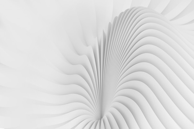 Fondo abstracto de ondas onduladas serpentinas Foto Premium