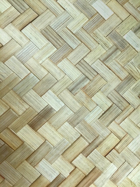 Fondo de textura  de tiras de bamb  tejido Foto Premium