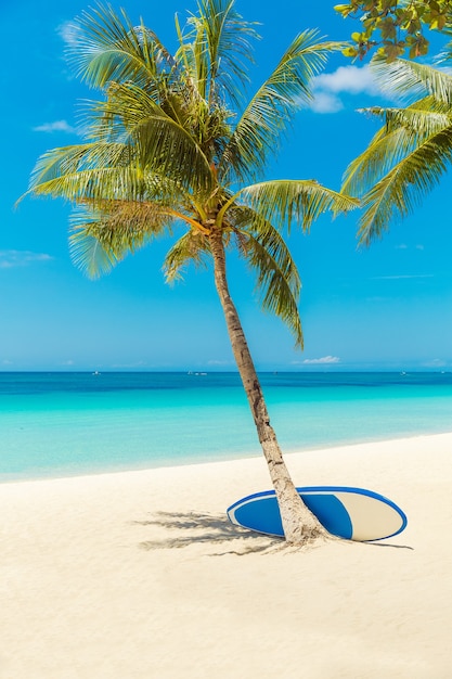 Hermoso Paisaje De Playa Tropical En La Isla De Boracay Filipinas