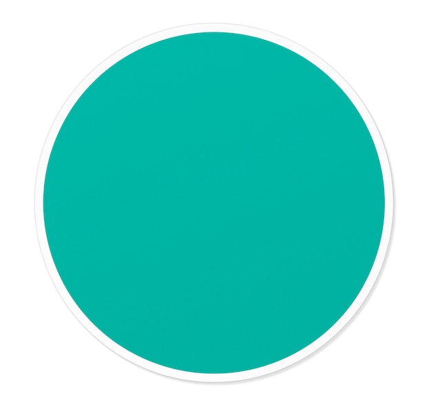 Ilustración de vector de círculo verde vacío redondo | Foto Premium