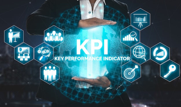 Indicador Clave De Rendimiento De Kpi Para El Concepto De Negocio