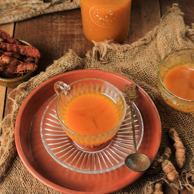 Jamu Kunyit Asam, Bebida Tónica De Hierbas Tradicional De Indonesia ...