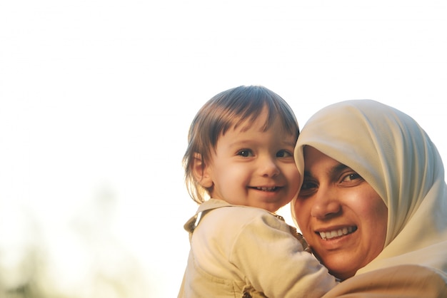 Slikovni rezultat za muslim mother and baby "smile"