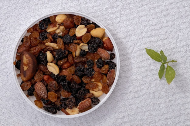 Mezcla De Frutos Secos Con Frutos Secos Cacahuetes Nueces De Brasil