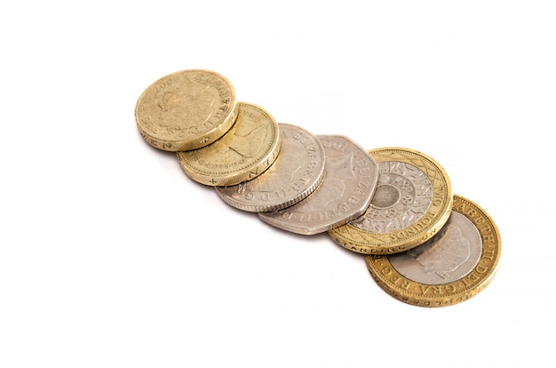Monedas de gran bretaña | Foto Premium