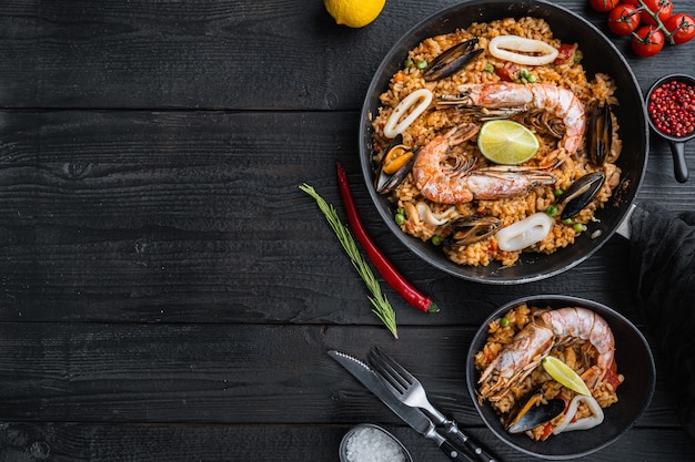 Receta Cmo Hacer Paella Negra Con Mariscos