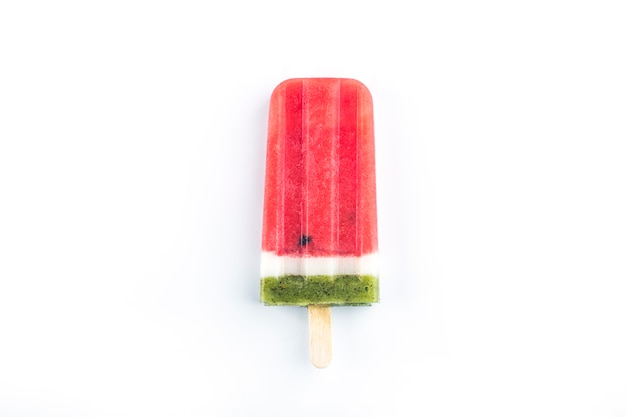 Paletas De Sandia Y Kiwi De Fruta Fresca Congelada Foto Gratis