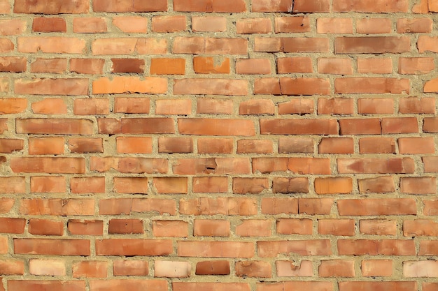 Pared De Ladrillos De Arcilla Roja Rectangular Foto Premium