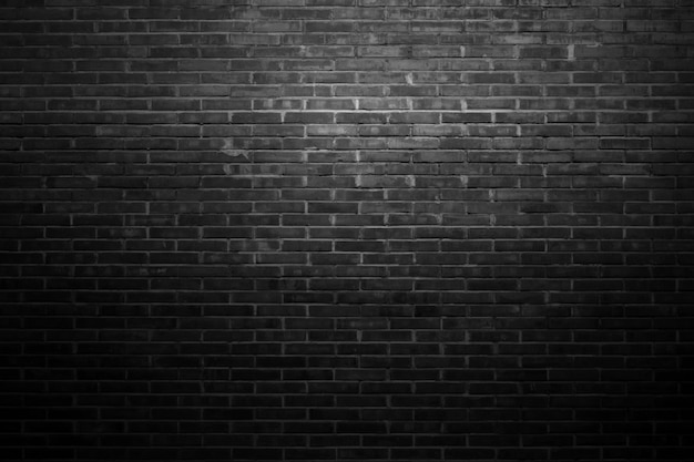 Pared De Ladrillos Negros Foto Premium