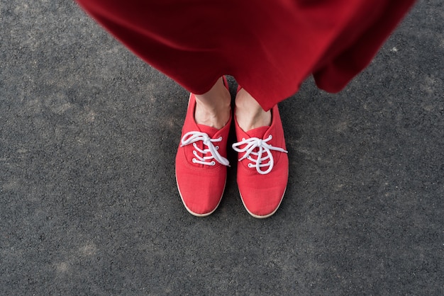 zapatillas rojas