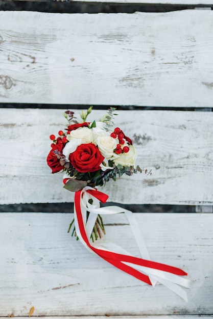 Ramo de boda y decoración de boda, flores y arreglos florales de boda