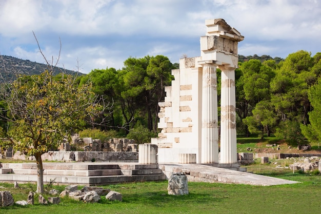 Las Ruinas Del Santuario De Asklepios En Epidauro En Grecia. Epidauro ...