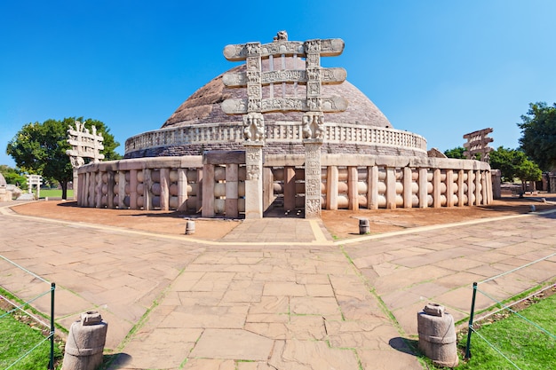 Sanchi Stupa India Foto Premium