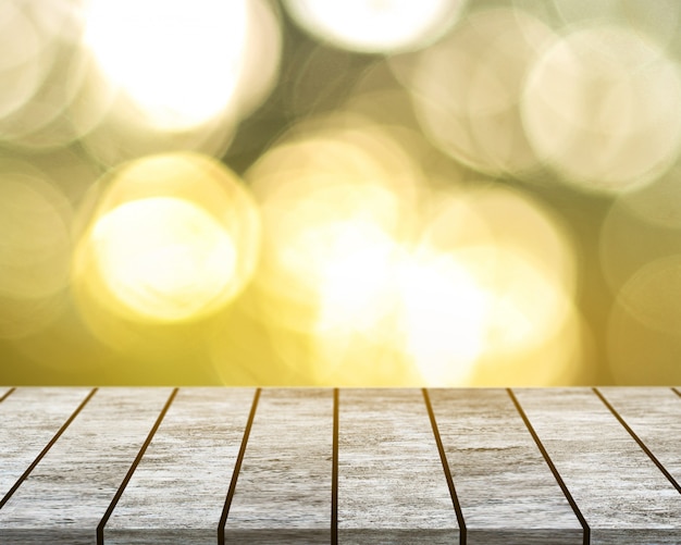 Sobre una mesa de madera blanca con fondo bokeh. | Foto Premium