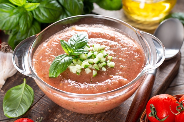 Sopa De Gazpacho Sopa De Tomate Fr A Tradicional Espa Ola De Verduras