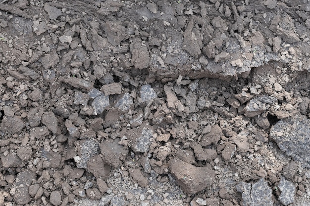 Suelo De Campo Textura Oscura De La Tierra De Las Tierras De Cultivo