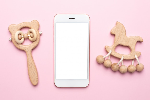 sonajeros de madera para bebes