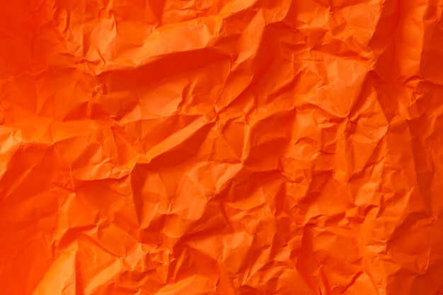 Textura De Papel Arrugado Arrugado Naranja En Blanco Papel Pintado