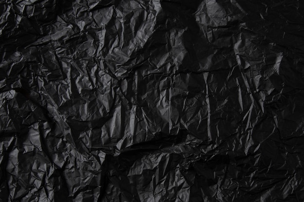 Textura De Papel Negro Arrugado Foto Premium