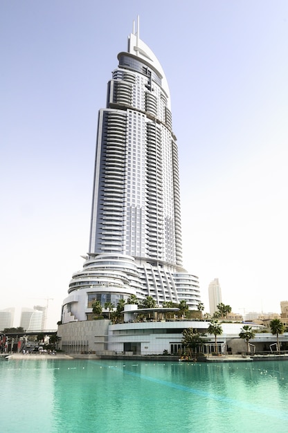 The address hotel en el área del centro de dubai | Foto Premium