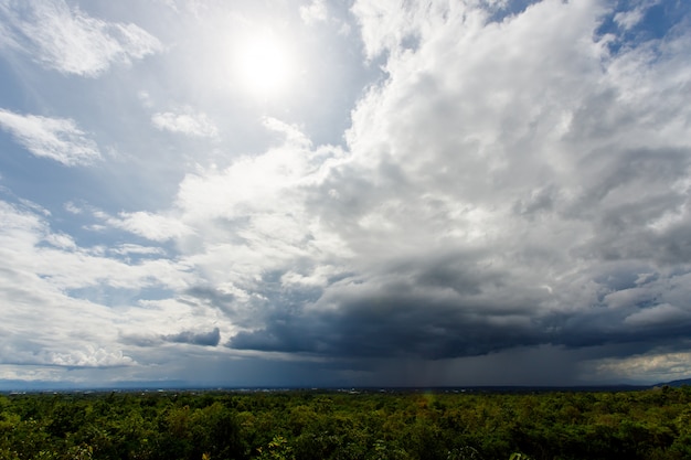 Trueno Tormenta Cielo Lluvia Nubes Foto Premium