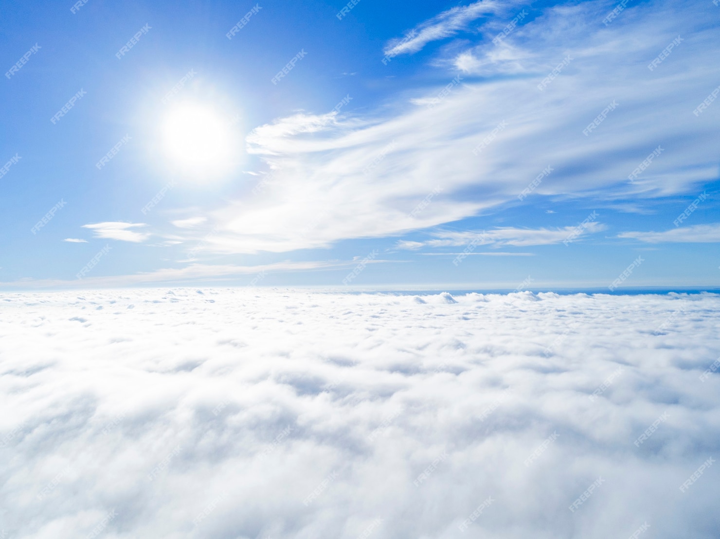 Vista Aérea Nubes Blancas En El Cielo Azul T Cloudscape De Vista Aérea Superior Textura De 5705