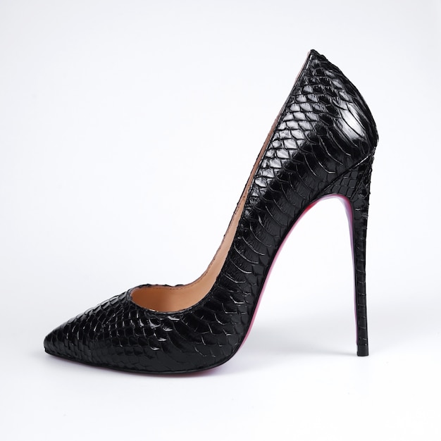 zapato negro mujer tacon