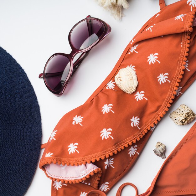 Accessori da spiaggia femminili Foto Premium