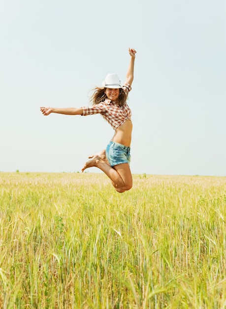 Ragazza di salto Foto Gratuite