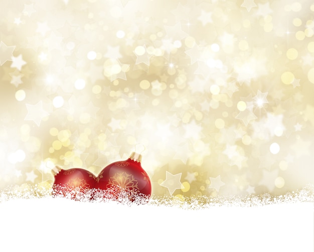 Sfondo di natale d'oro Foto Gratuite