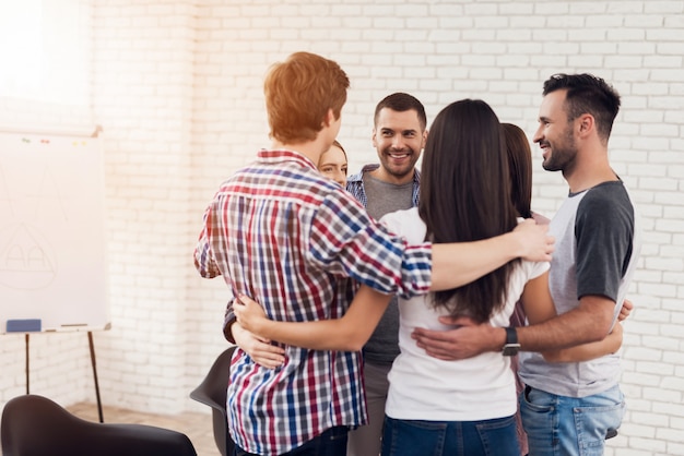 Ajuda Psicológica Em Grupos De Apoio Psicoterapia Foto Premium