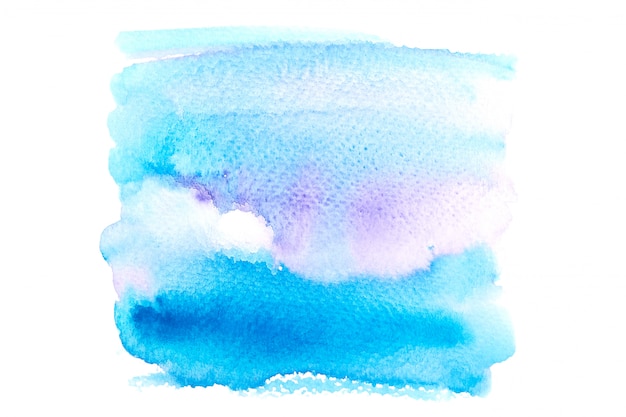 Aquarela azul clara com tons coloridos pintar o fundo do traçado Foto Premium