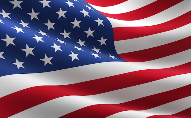 Bandeira dos estados unidos da américa | Foto Premium