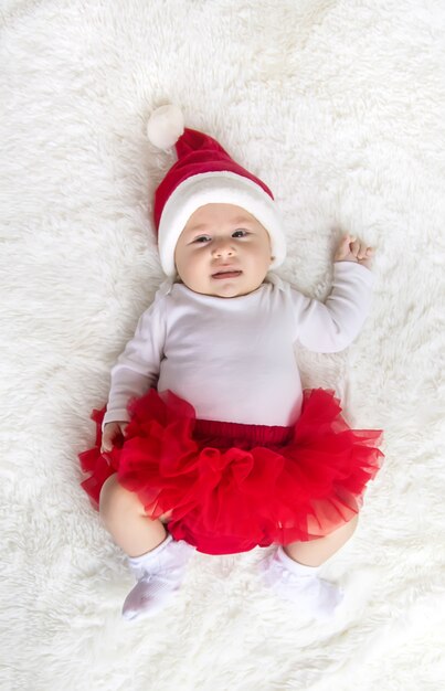 bebe vestido de papai noel