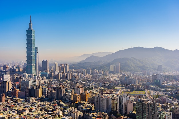 Bela arquitetura edifício cidade taipei Foto gratuita
