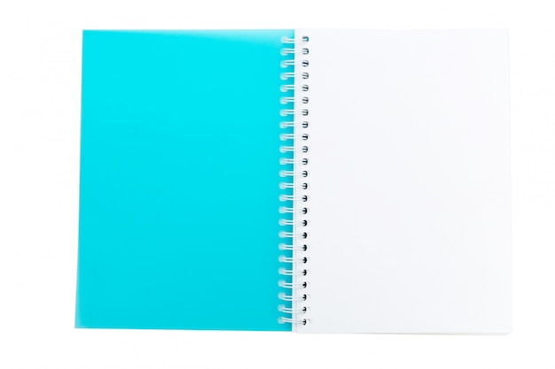 Caderno Em Branco Aberto Isolado No Branco Foto Premium 4807