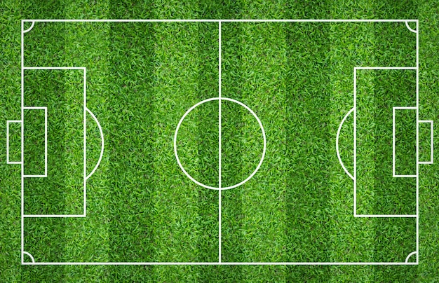 Campo De Futebol Ou Campo De Futebol Para O Fundo Gramado Verde Para