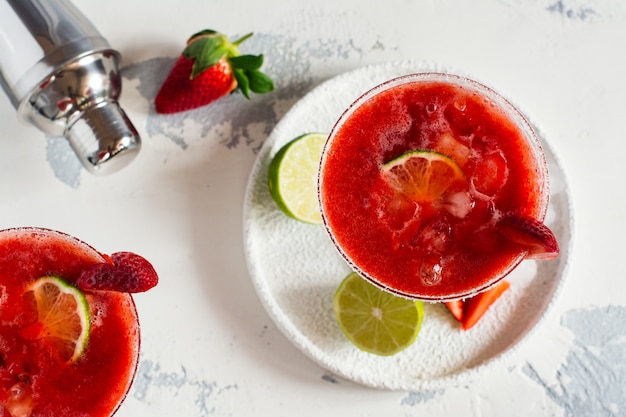 Cocktail de daiquiri de morango Foto Premium