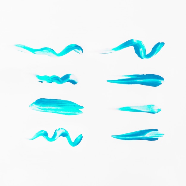 Coleção brush strokes Foto gratuita