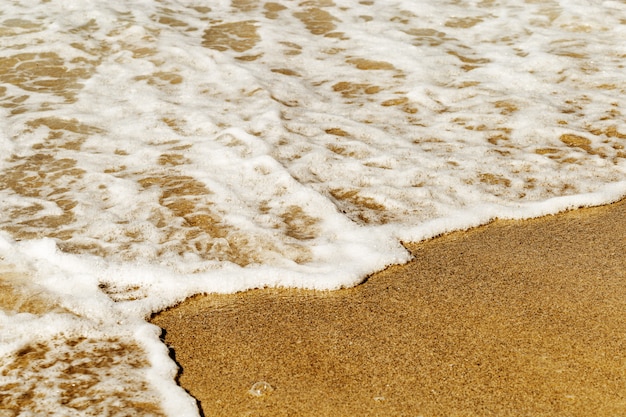 Espuma do mar na areia | Foto Premium