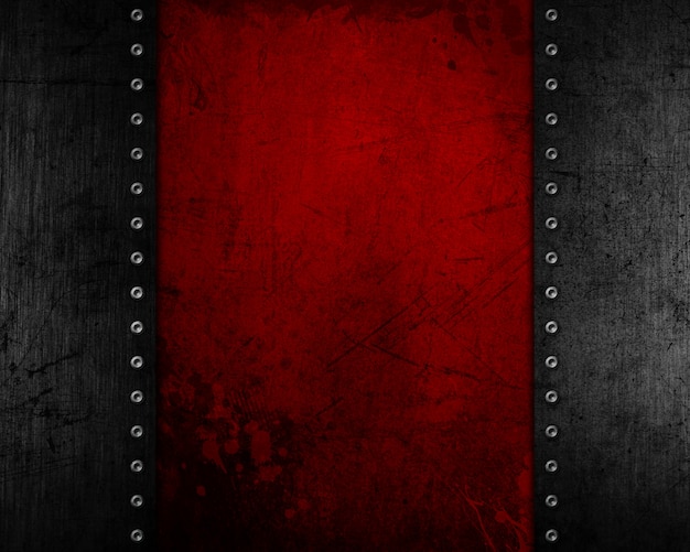 Fundo de metal grunge com textura angustiada vermelha Foto gratuita
