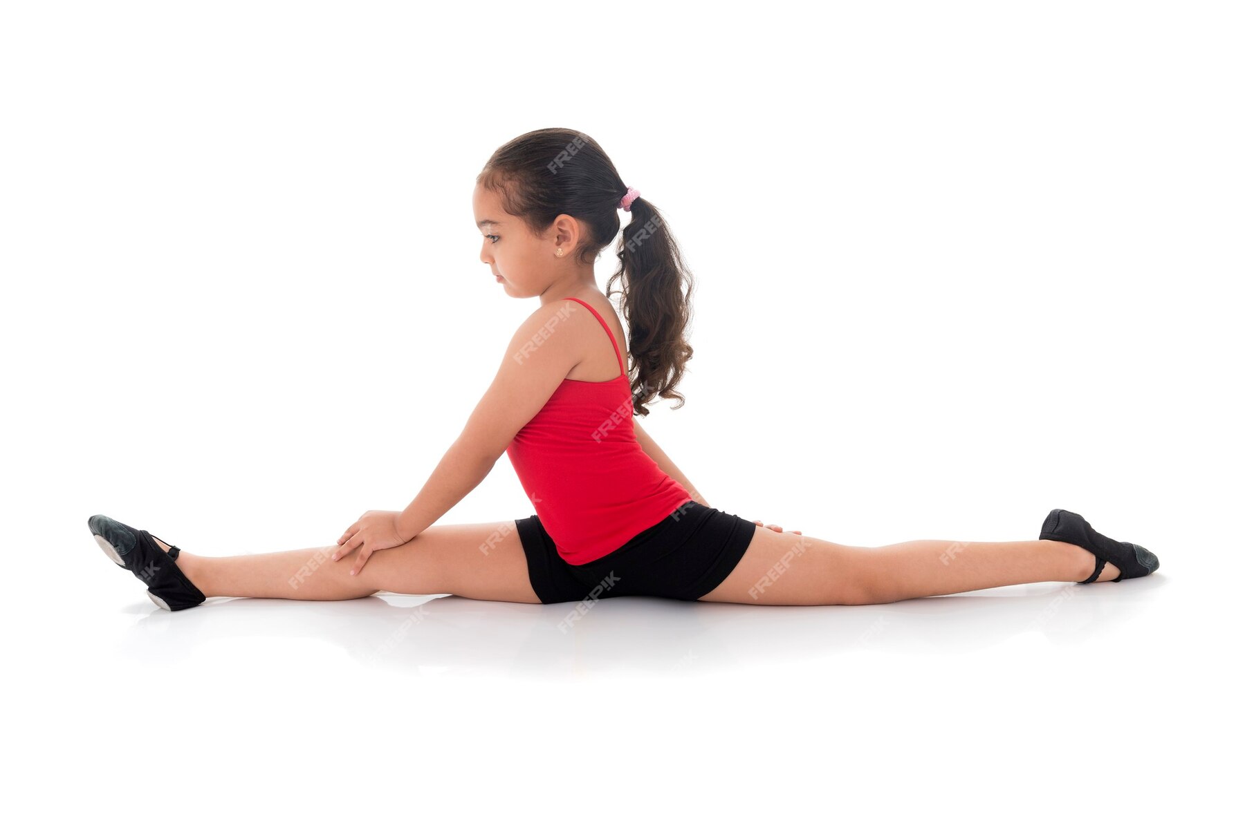 Ginástica Menina Full Split Foto Premium