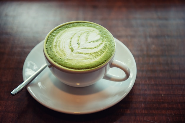 Hot Matcha Chá Verde Latte Foto Premium 2866