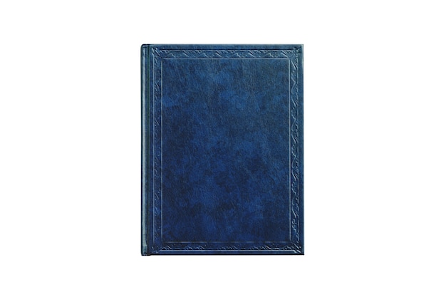 Livro Capa Azul Isolada Em Fundo Branco Foto Premium