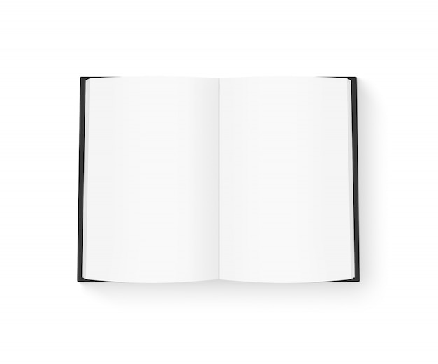 Download Livro em branco aberto com capa preta mock-se isolado no ...