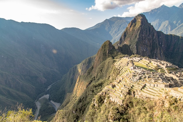 Machu picchu, cusco, peru, américa do sul. Foto Premium
