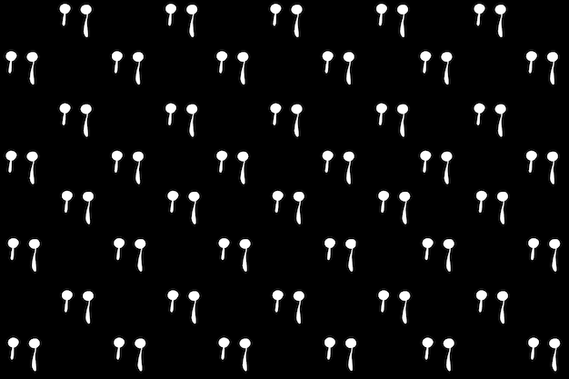 Mínimo de olhos brancos e lágrimas brancas com padrão. sentir-se tão triste é chorar. minimalismo preto e branco. pintar o estilo dos desenhos animados. Foto Premium