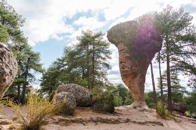 Foto Premium O Ciudad Encantada Localizado Em Cuenca Espanha